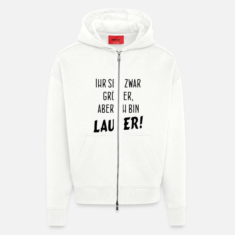BIN LAUTER - Zip Hoodie - made by SPREAD - OFF WHITE
