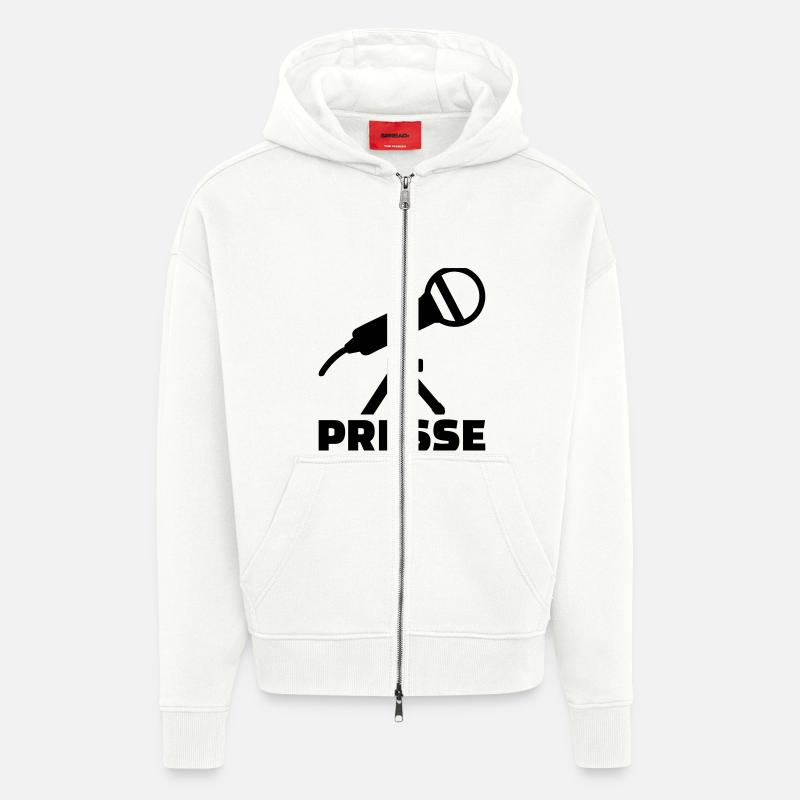 Presse - Zip Hoodie - made by SPREAD - OFF WHITE