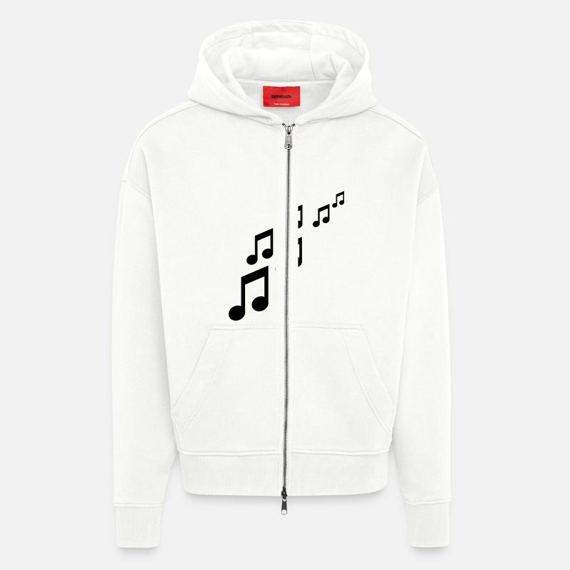 Note - Zip Hoodie - made by SPREAD - OFF WHITE