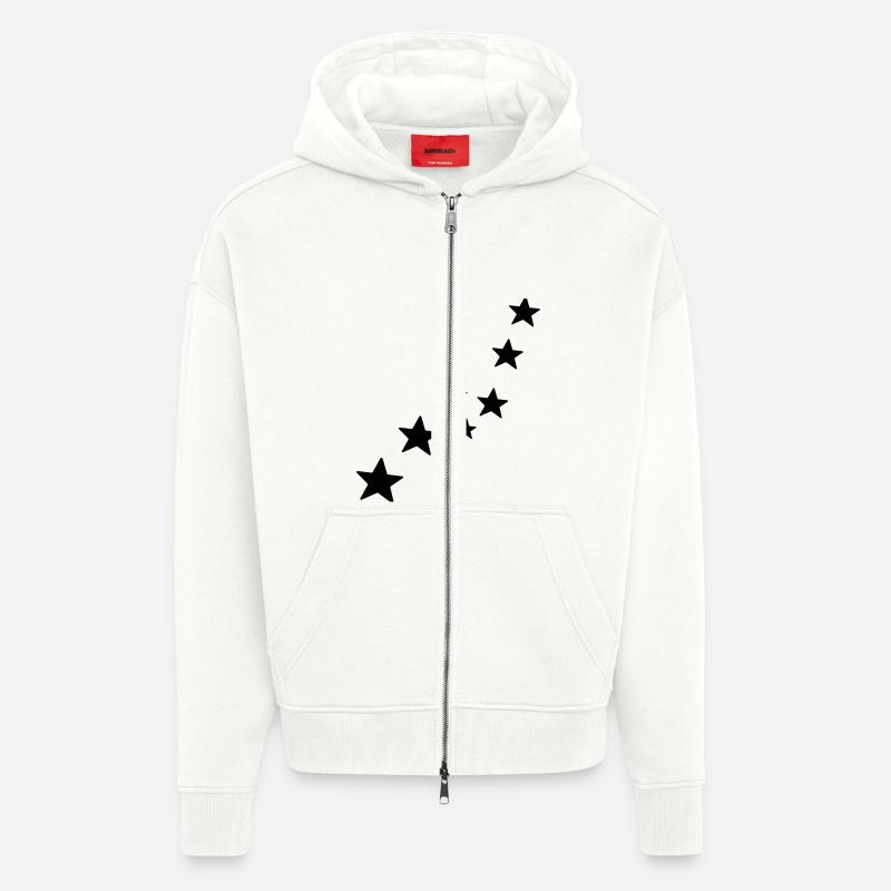 sterne - Zip Hoodie - made by SPREAD - OFF WHITE