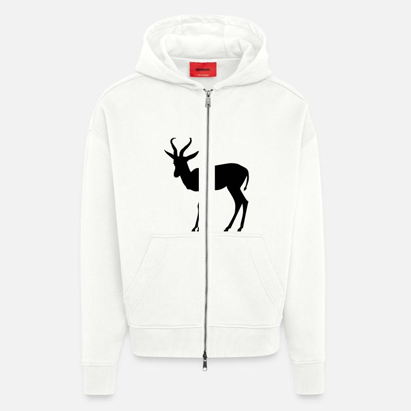 Springbock - Zip Hoodie - made by SPREAD - OFF WHITE