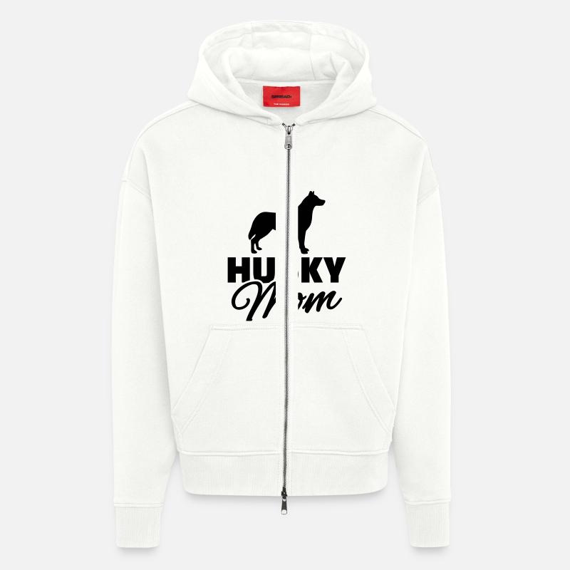Husky - Zip Hoodie - made by SPREAD - OFF WHITE