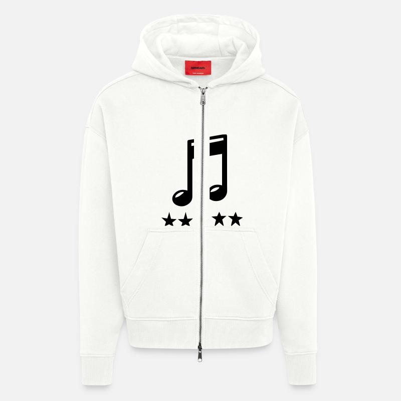 note - Zip Hoodie - made by SPREAD - OFF WHITE
