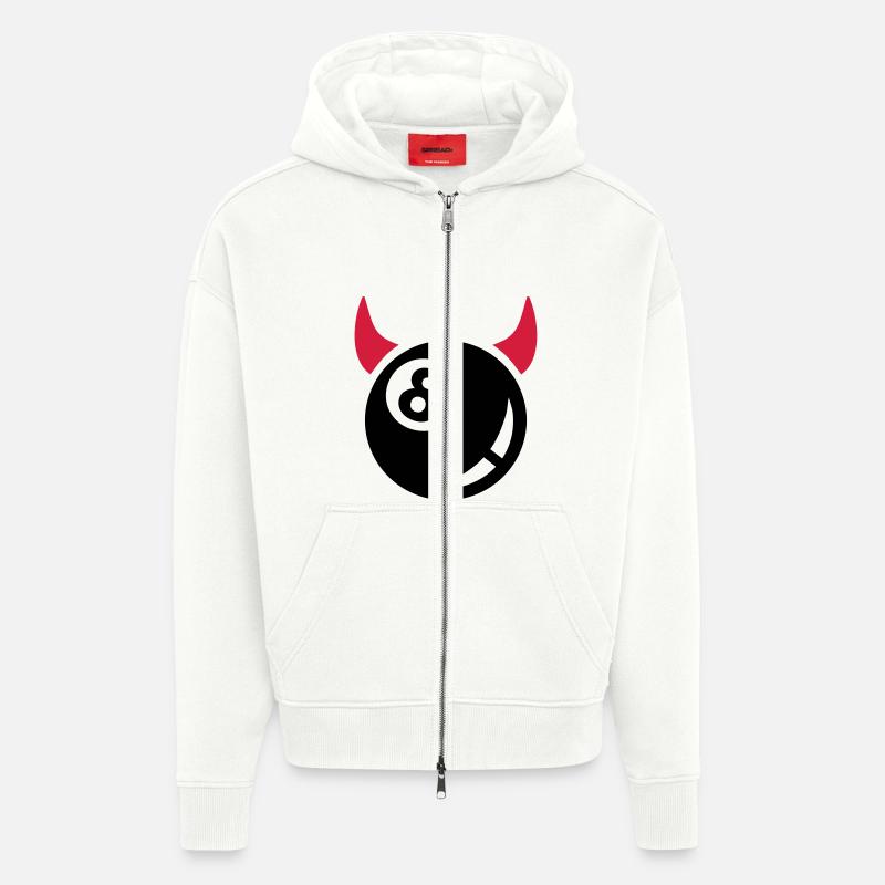Billard - Zip Hoodie - made by SPREAD - OFF WHITE
