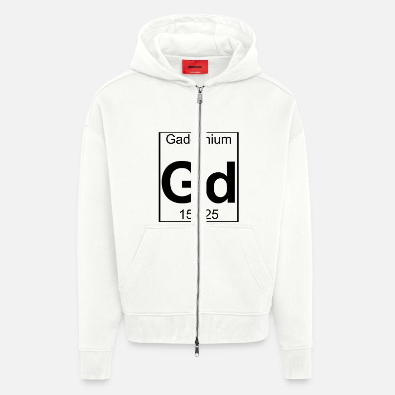 Element 064 - Gd (gadolinium) - Full - Zip Hoodie - made by SPREAD - OFF WHITE
