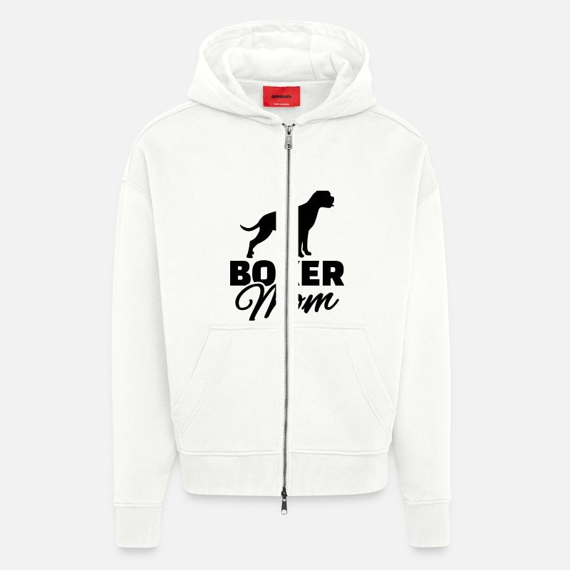 Boxer - Zip Hoodie - made by SPREAD - OFF WHITE