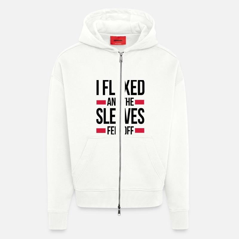 Flex - Veste à capuche bio épaisse oversize fabriqué en UE - OFF WHITE