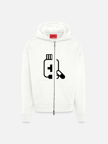 Arzneimittel - Zip Hoodie - made by SPREAD - OFF WHITE