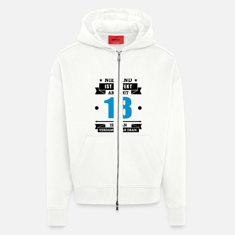 Funshirt 18 - Zip Hoodie - made by SPREAD - OFF WHITE
