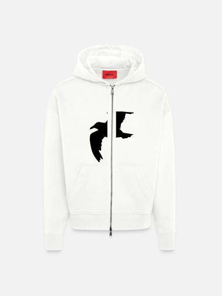 Möwe - Zip Hoodie - made by SPREAD - OFF WHITE