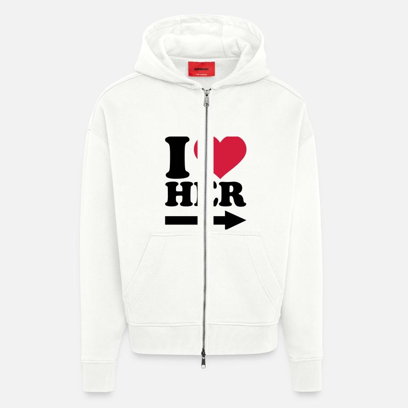 Freundin - Zip Hoodie - made by SPREAD - OFF WHITE