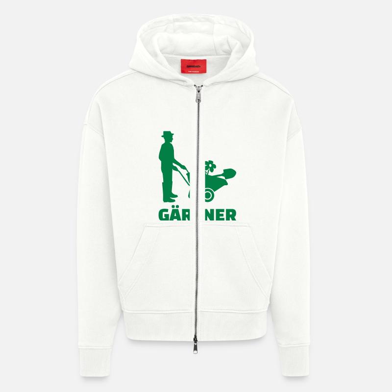 Gärtner - Zip Hoodie - made by SPREAD - OFF WHITE