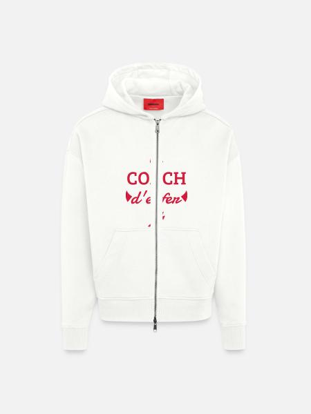 Coach / Coaching / Trainer / Sport - Zip Hoodie - made by SPREAD - OFF WHITE