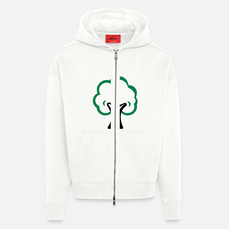 baum - Zip Hoodie - made by SPREAD - OFF WHITE