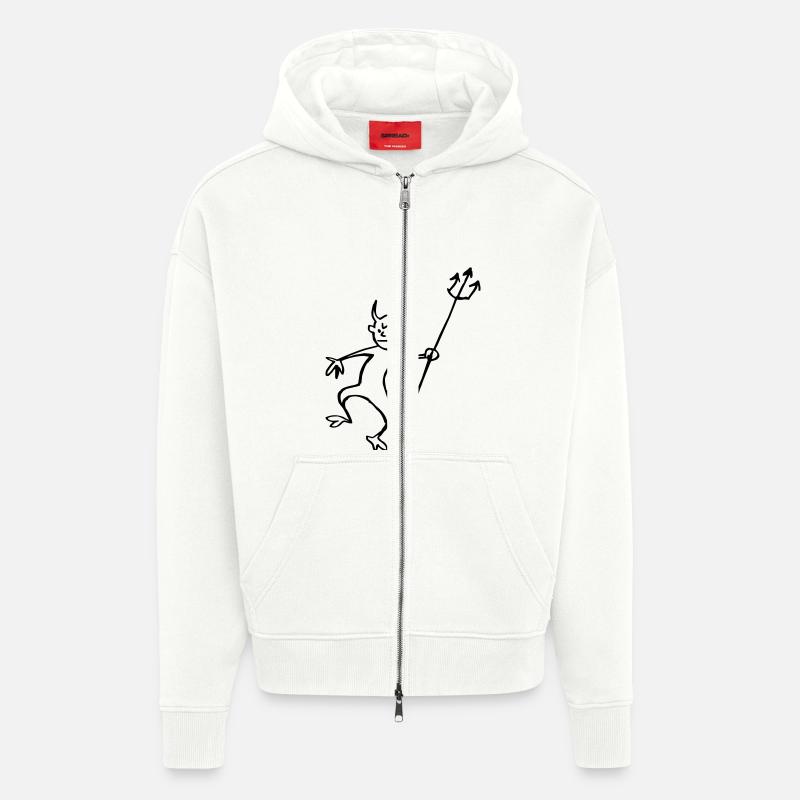 Teufel - Zip Hoodie - made by SPREAD - OFF WHITE