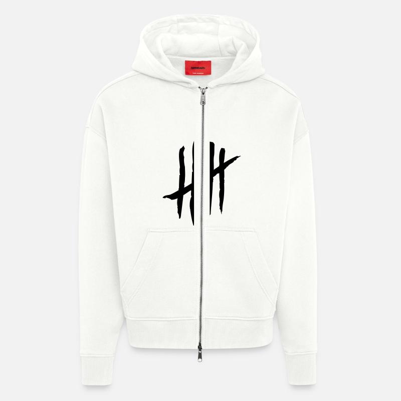 kratzer - Veste à capuche bio épaisse oversize fabriqué en UE - OFF WHITE