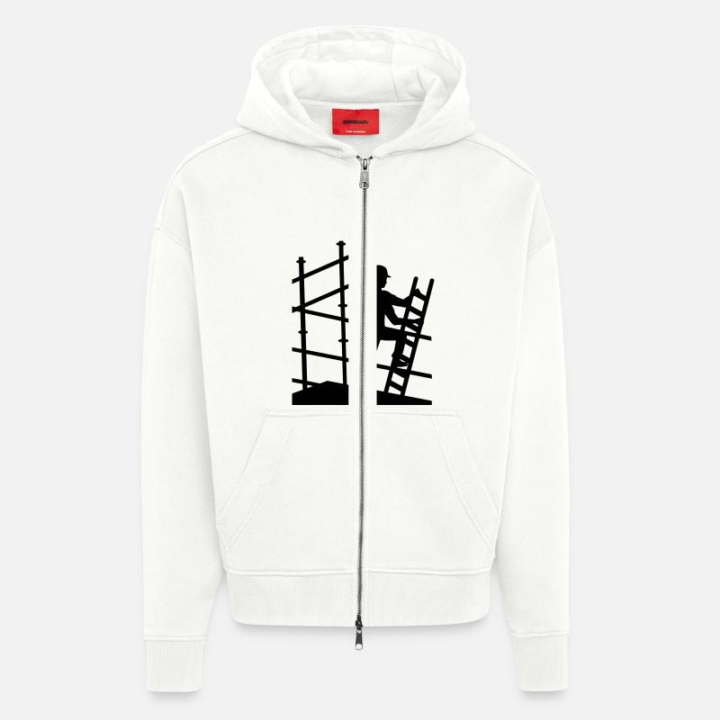 Gerüstbauer - Zip Hoodie - made by SPREAD - OFF WHITE