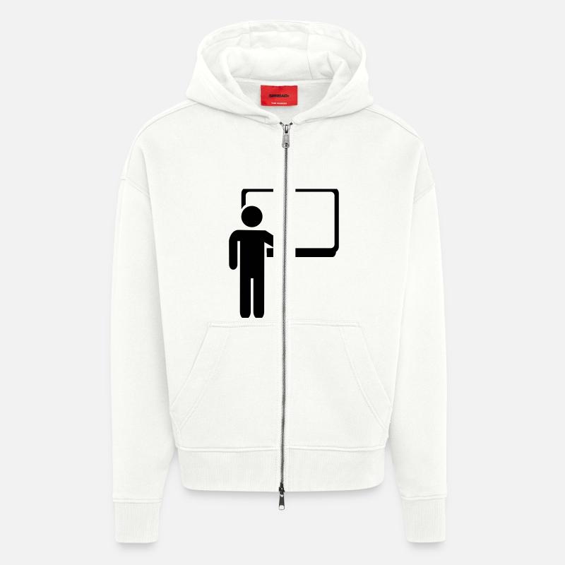 Lehrer - Zip Hoodie - made by SPREAD - OFF WHITE