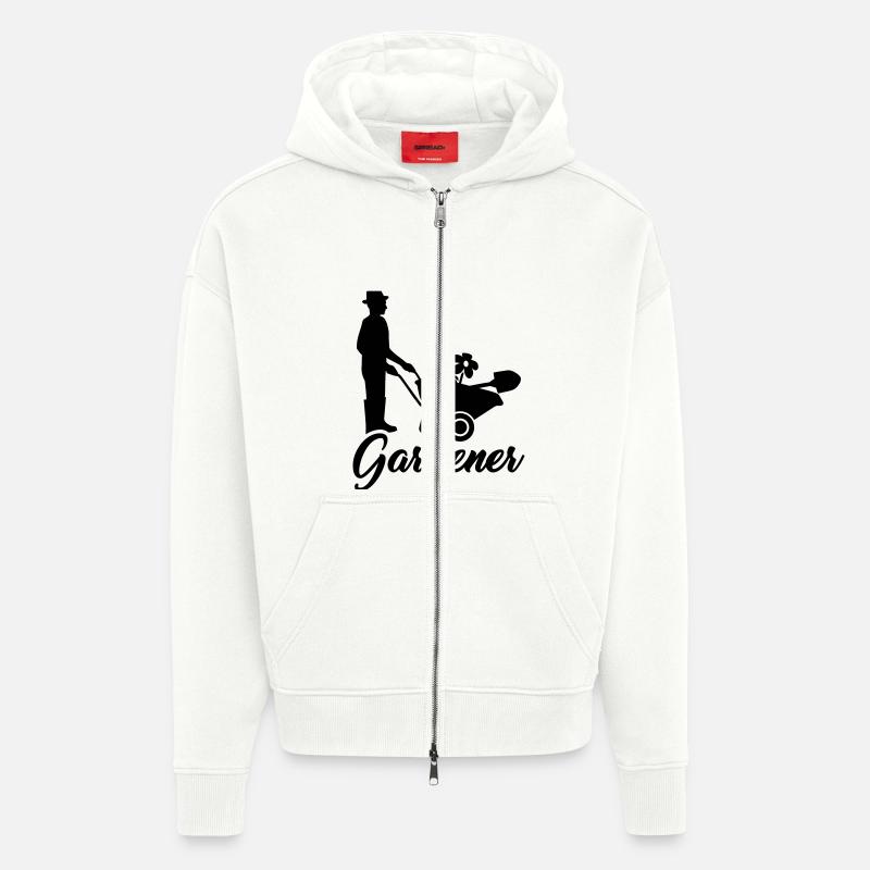 Gärtner - Zip Hoodie - made by SPREAD - OFF WHITE