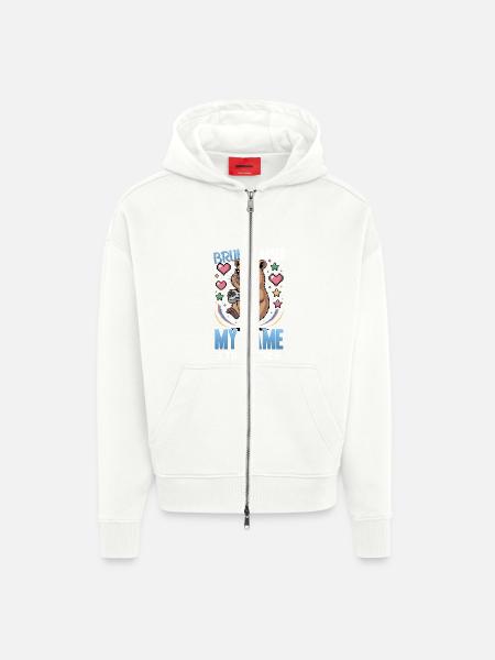 Capybara Gamer Gaming - Zip Hoodie - made by SPREAD - OFF WHITE