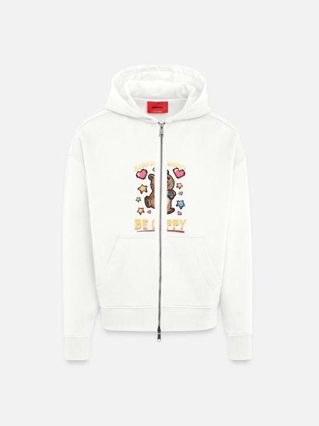 Capybara Gamer Gaming - Zip Hoodie - made by SPREAD - OFF WHITE