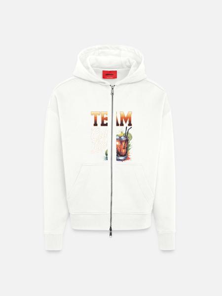 Cocktail Bartender Team Cuba Libre - Zip Hoodie - made by SPREAD - OFF WHITE