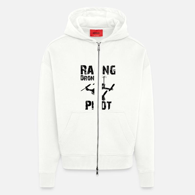 Racing Drone Pilot - Zip Hoodie - made by SPREAD - OFF WHITE