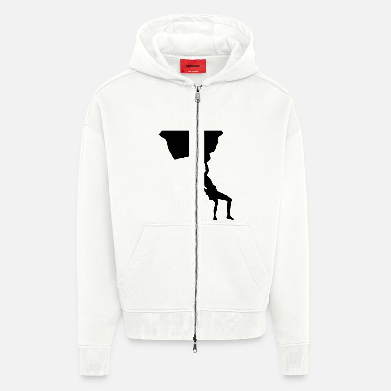 Freeclimbing - Freiklettern - Zip Hoodie - made by SPREAD - OFF WHITE