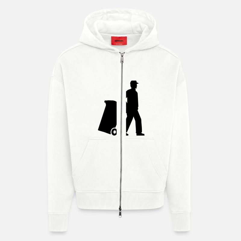 Müllmann - Zip Hoodie - made by SPREAD - OFF WHITE