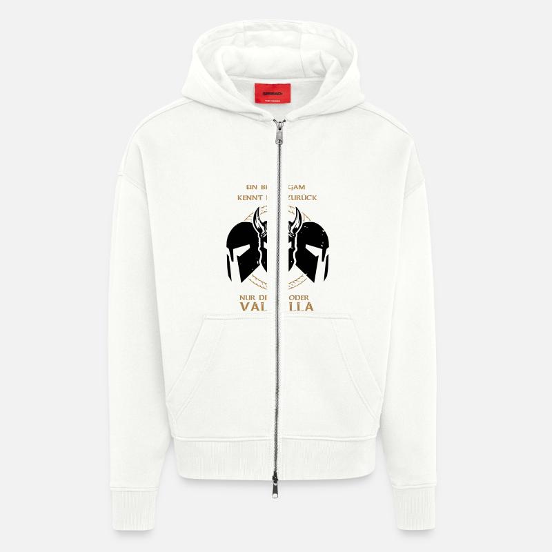 Valhalla Junggesellenabschied - Zip Hoodie - made by SPREAD - OFF WHITE