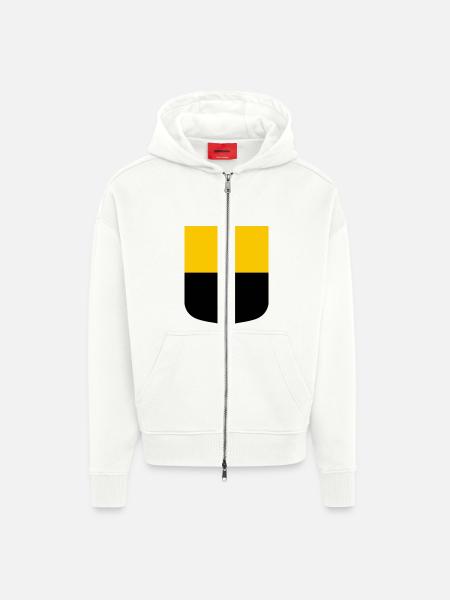 Saxony Anhalt - Zip Hoodie - made by SPREAD - OFF WHITE