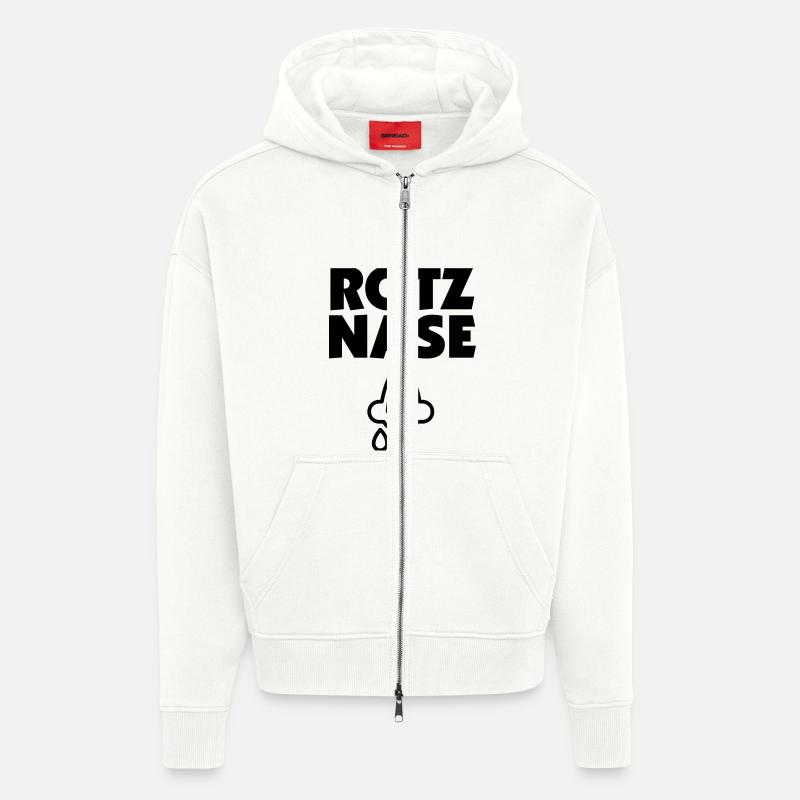 Rotznase 01 - Zip Hoodie - made by SPREAD - OFF WHITE