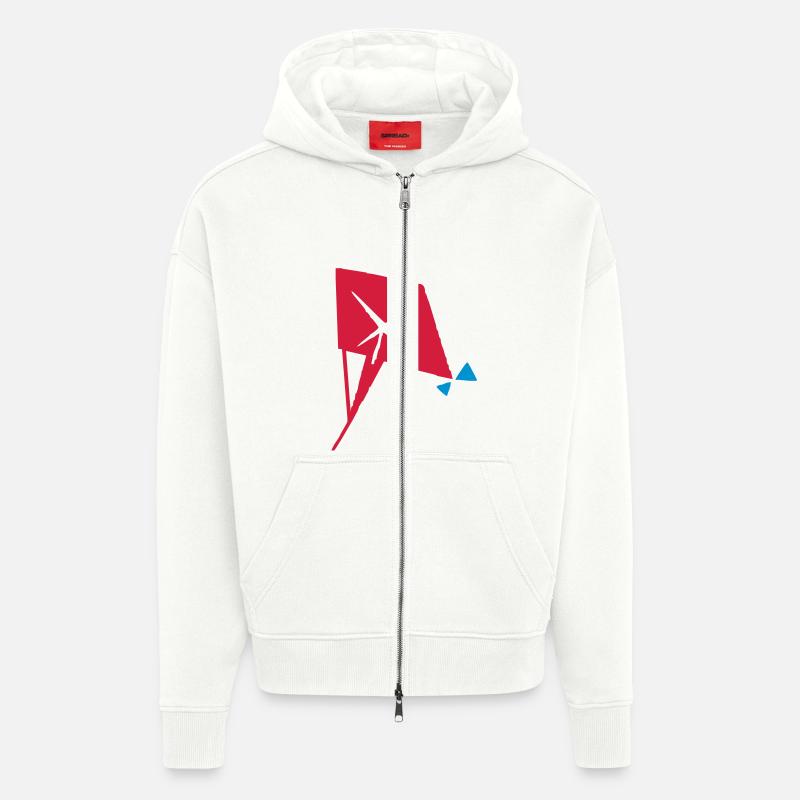drachen - Zip Hoodie - made by SPREAD - OFF WHITE