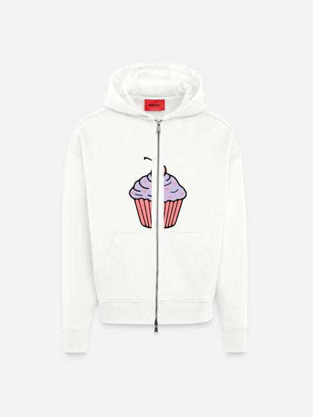 Cupcake - Zip Hoodie - made by SPREAD - OFF WHITE