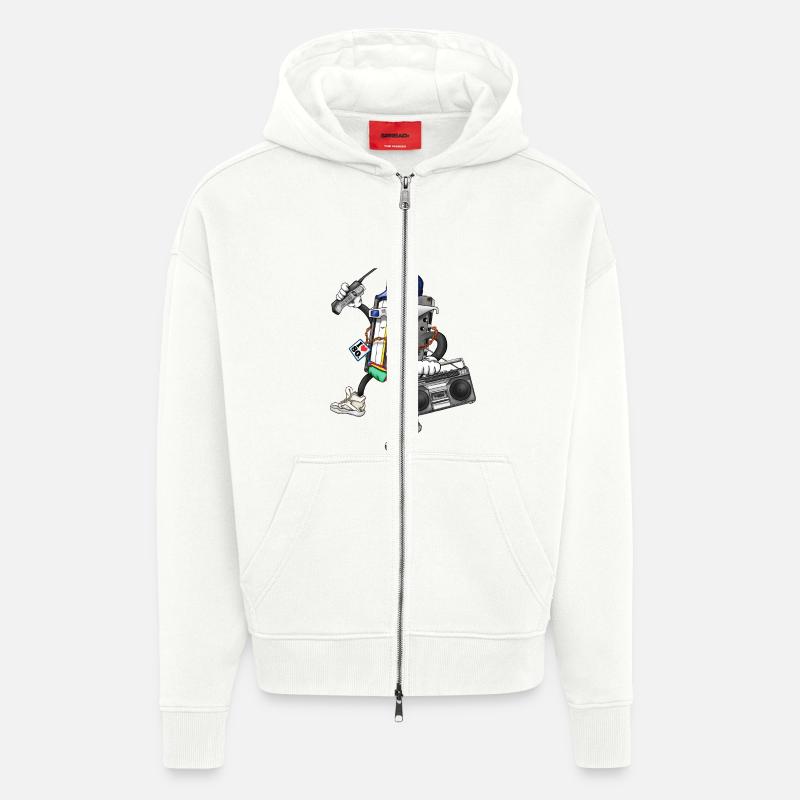 I Am The 80s - Zip Hoodie - made by SPREAD - OFF WHITE