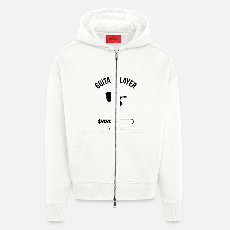 Guitar Player Loading - Zip Hoodie - made by SPREAD - OFF WHITE