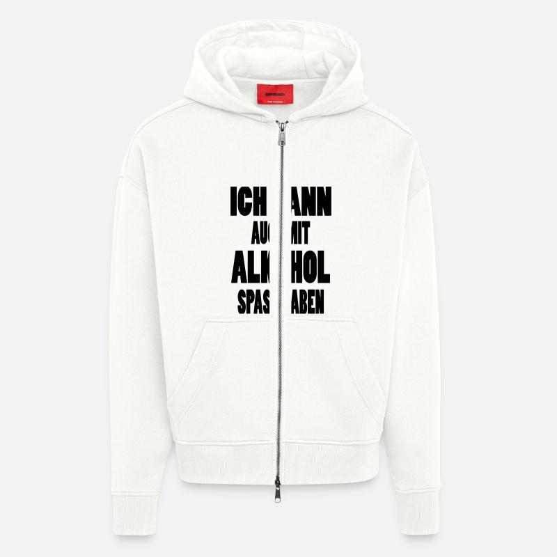 spass - Zip Hoodie - made by SPREAD - OFF WHITE