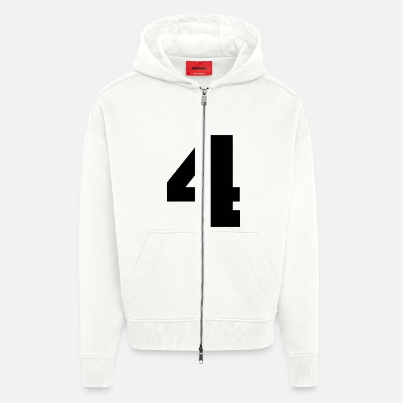 4.4 - Zip Hoodie - made by SPREAD - OFF WHITE