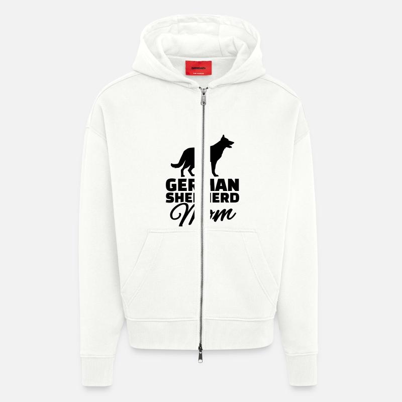 Schäferhund - Zip Hoodie - made by SPREAD - OFF WHITE