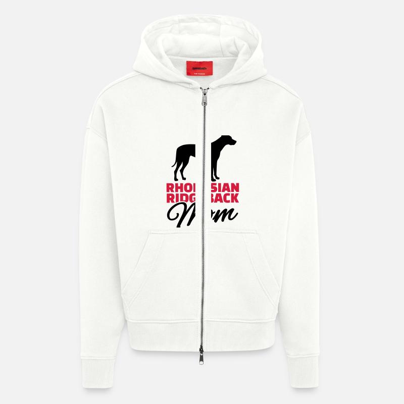 Rhodesian Ridgeback - Zip Hoodie - made by SPREAD - OFF WHITE