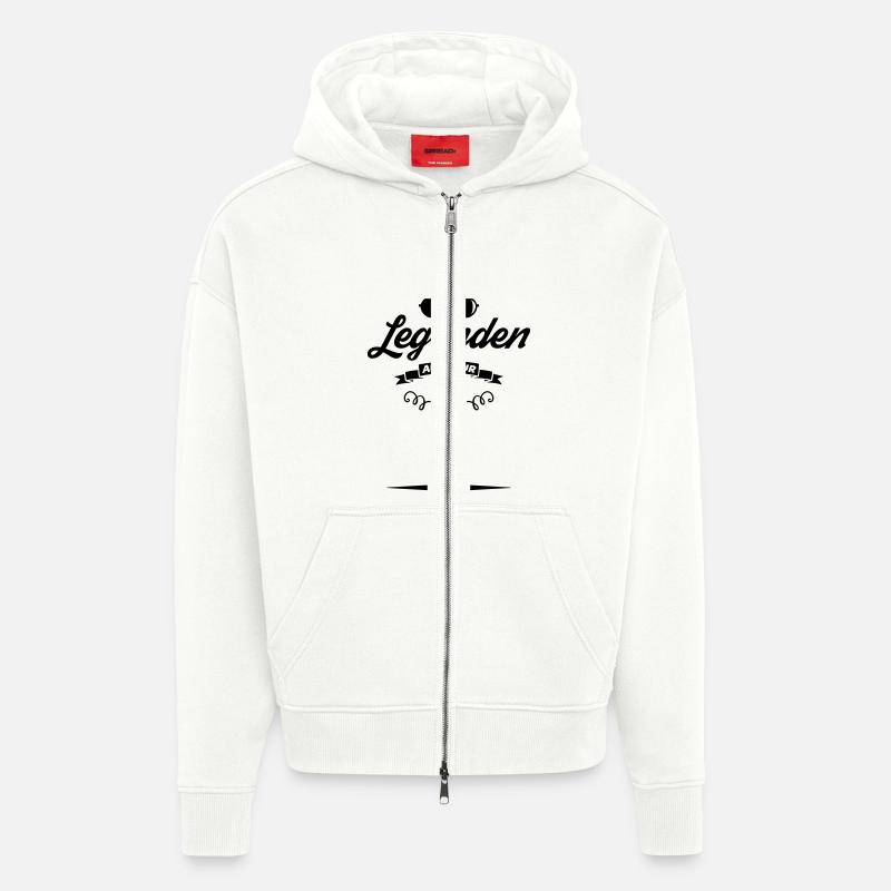 vorlage legenden tour - Zip Hoodie - made by SPREAD - OFF WHITE