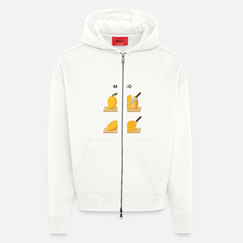 Mango Frucht lecker Geschenk - Zip Hoodie - made by SPREAD - OFF WHITE