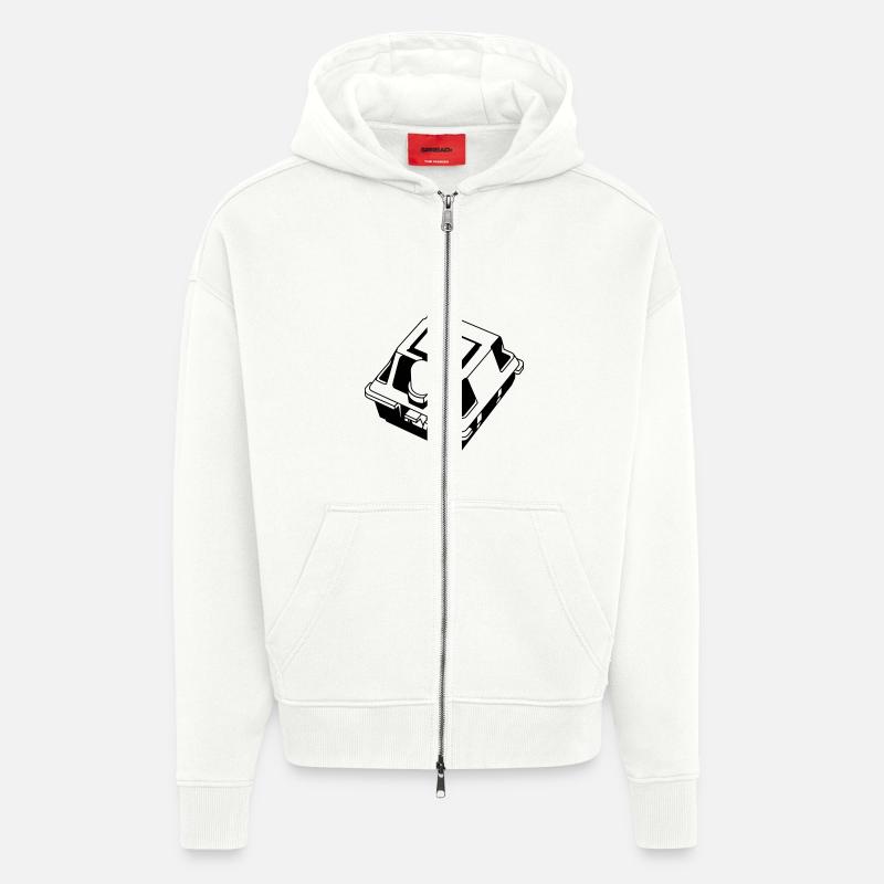 Mechanical Keyboard Switch - Zip Hoodie - made by SPREAD - OFF WHITE