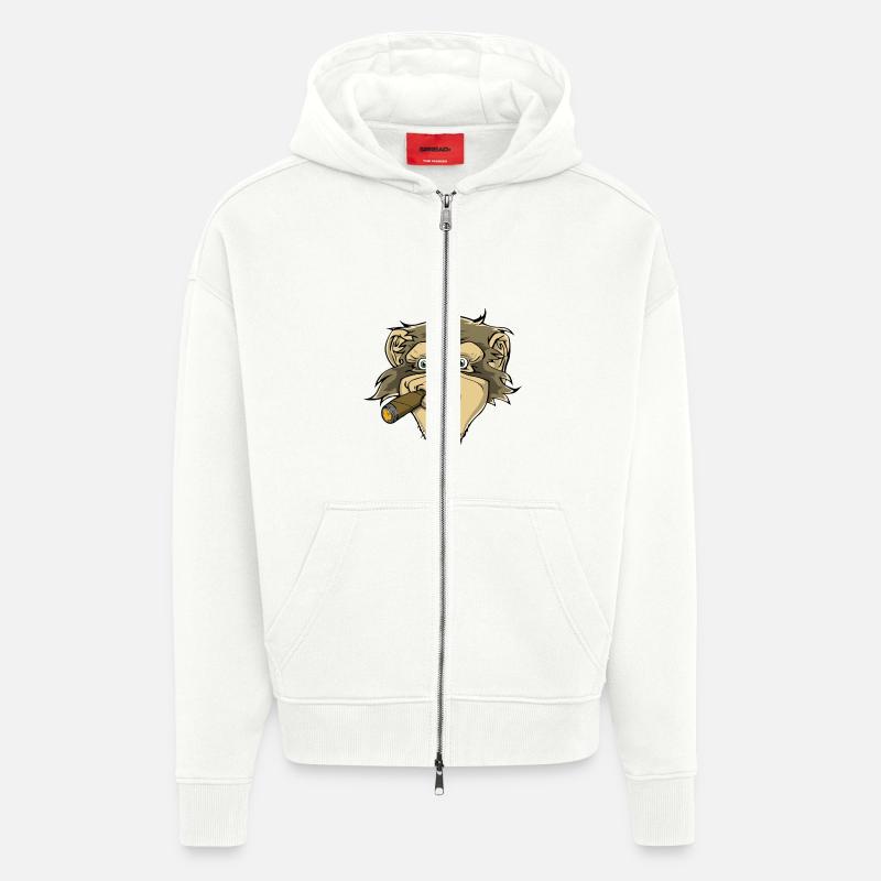 Schimpanse - Zip Hoodie - made by SPREAD - OFF WHITE