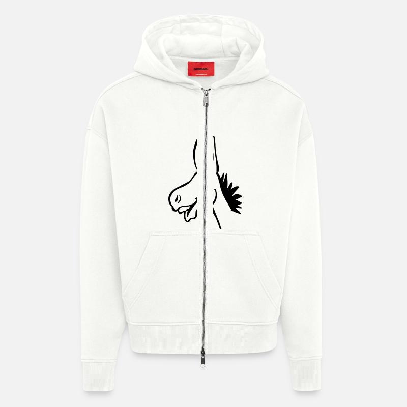 Esel - Zip Hoodie - made by SPREAD - OFF WHITE