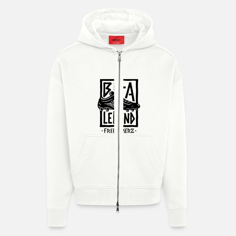 Be a Legend V2 - Zip Hoodie - made by SPREAD - OFF WHITE