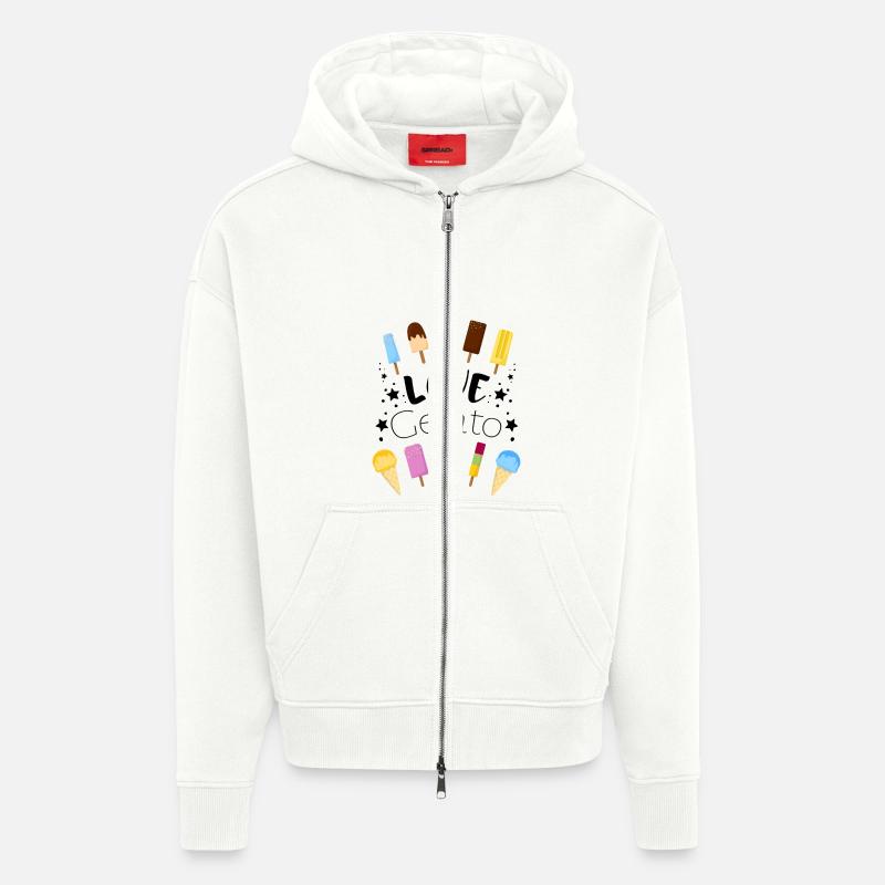 Eis - Ice cream - Eiscreme - Zip Hoodie - made by SPREAD - OFF WHITE