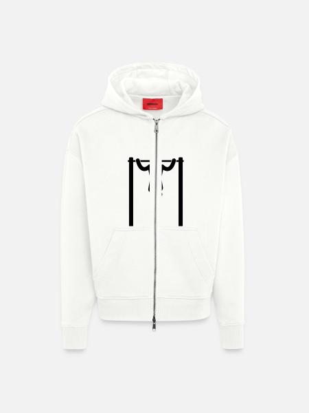 pullup - Zip Hoodie - made by SPREAD - OFF WHITE