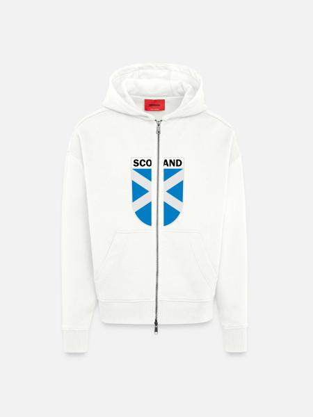 Scotland Wappen - Zip Hoodie - made by SPREAD - OFF WHITE