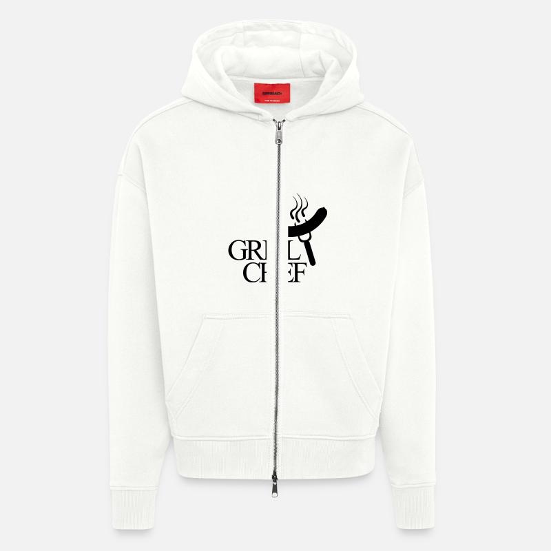 grillchef - Zip Hoodie - made by SPREAD - OFF WHITE